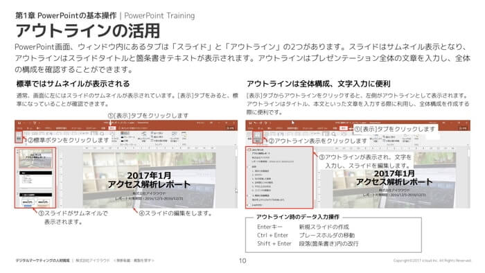 アウトラインの活用